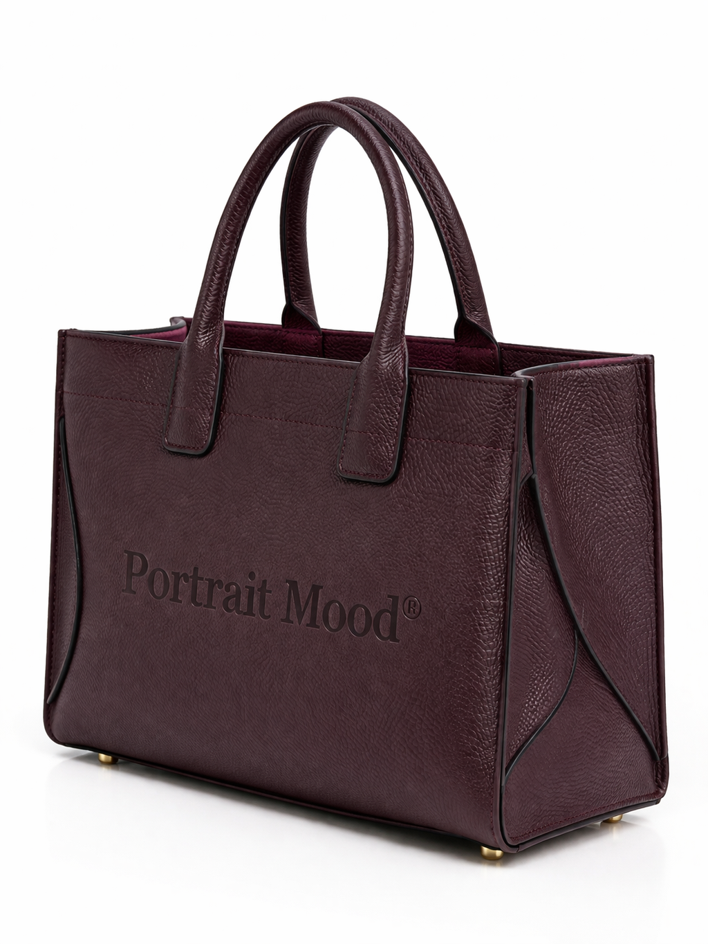 THE ÉGÉRIE No. 1 — LEATHER STRUCTURED ICON (BURGUNDY)