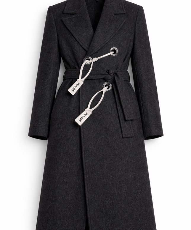 The P|M LOCKDOWN Industrial Wool Coat - Charcoal Edition