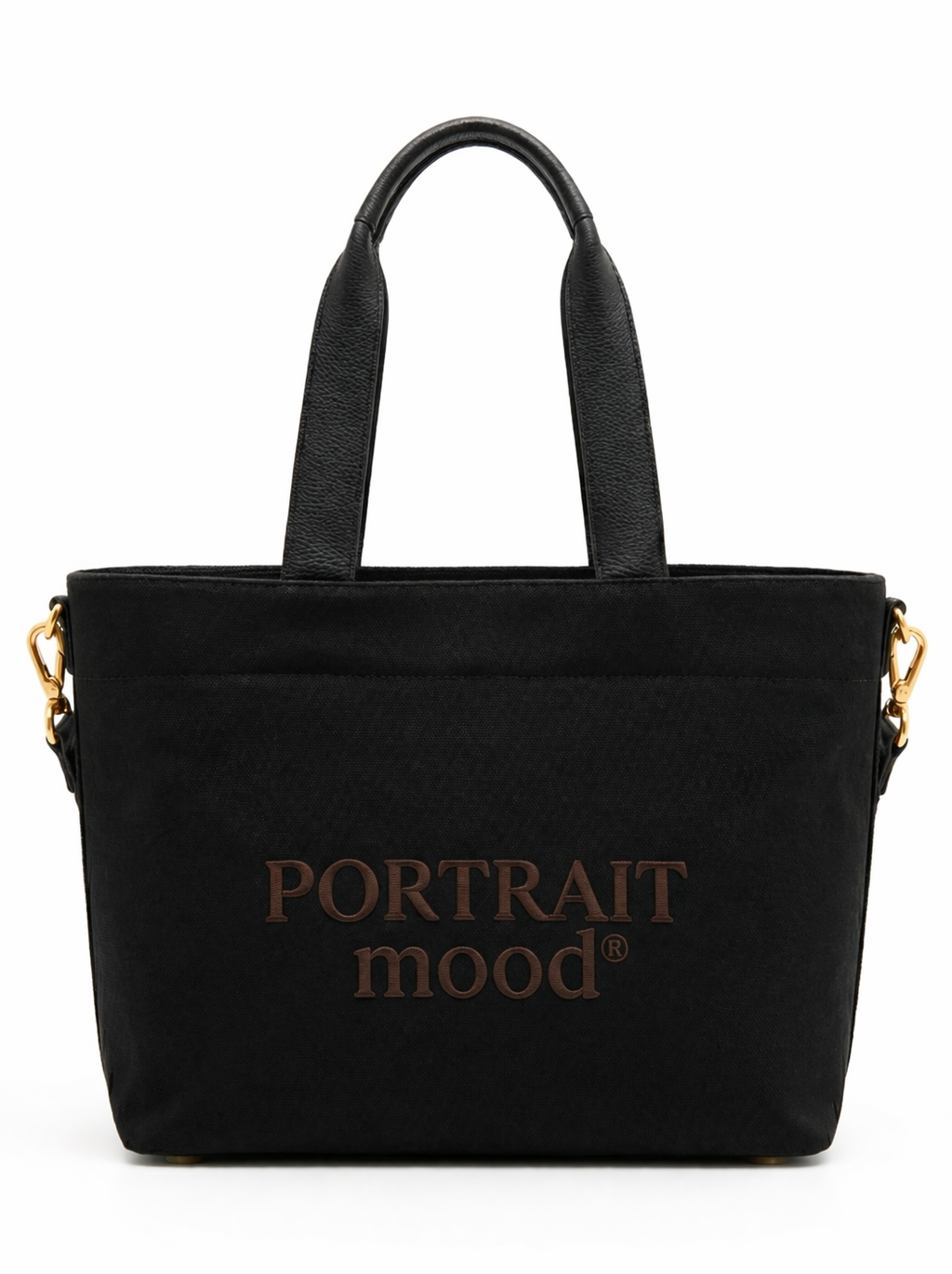 THE ÉGÉRIE PULSE  No. 2 — CANVAS GRAND TOTE (NOIR BLACK)