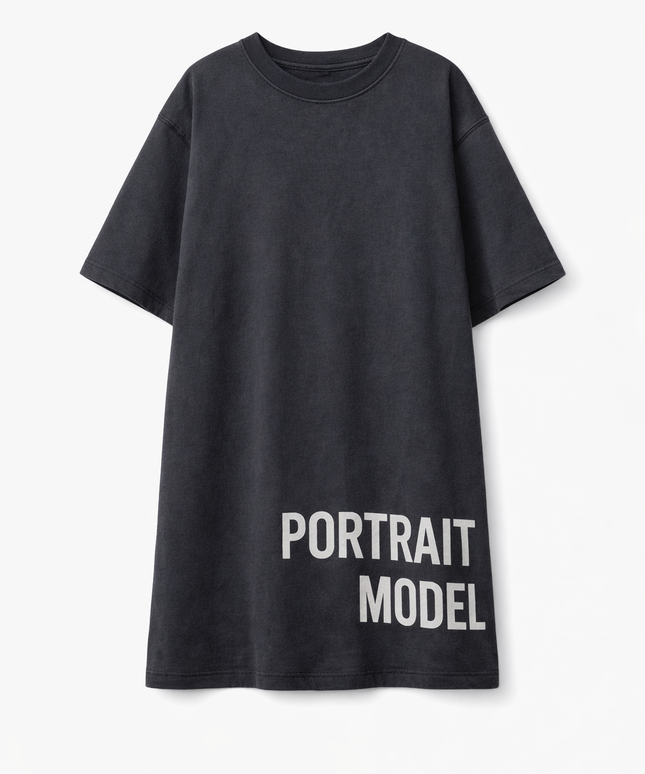 The P|M Casting T-Shirt Dress - Vintage Black Edition