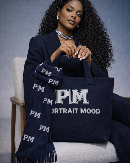The P|M Monogram Essential Scarf - Midnight Edition
