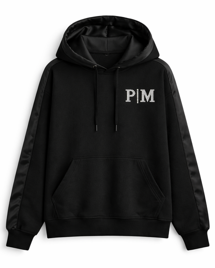 The P|M Crystal Tuxedo Hoodie - Noir Edition