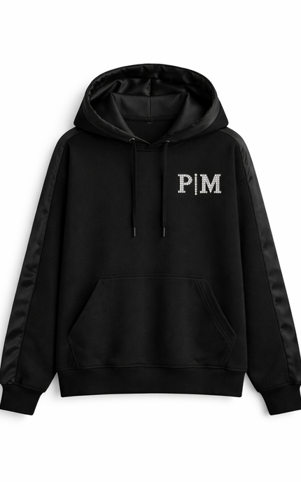 The P|M Crystal Tuxedo Hoodie - Noir Edition