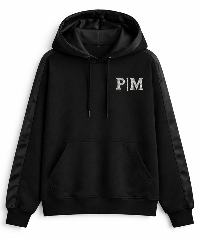The P|M Crystal Tuxedo Hoodie - Noir Edition
