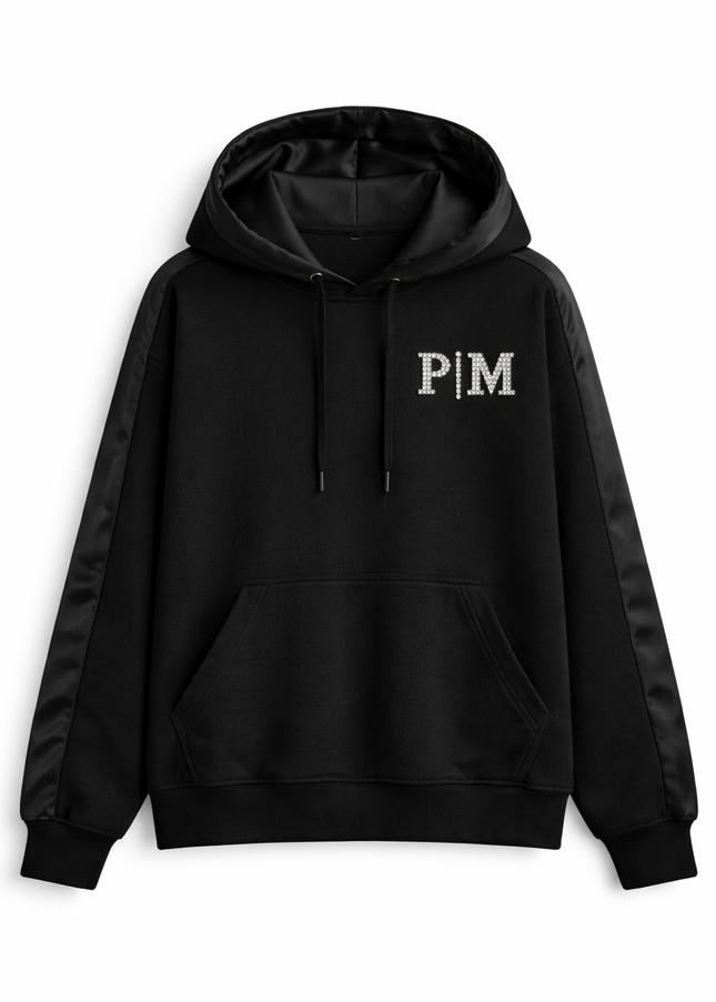 The P|M Crystal Tuxedo Hoodie - Noir Edition