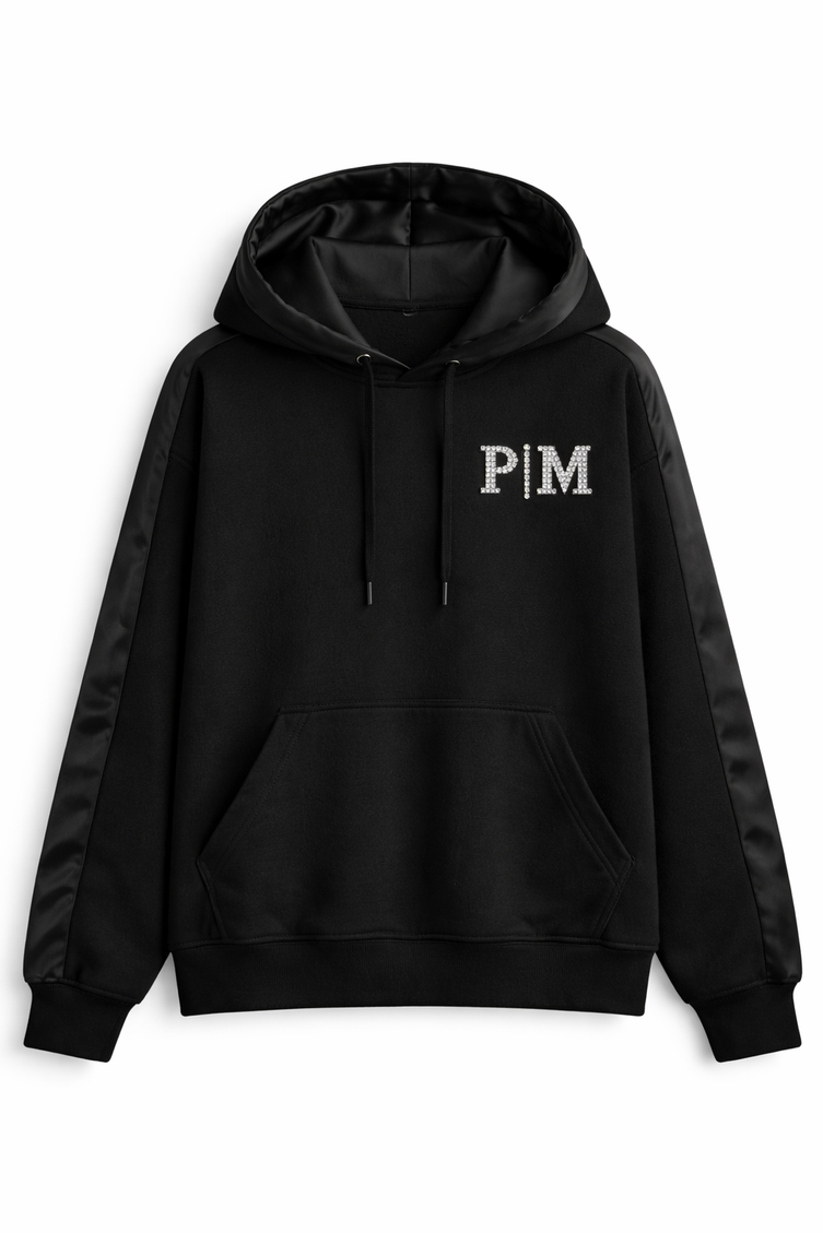 The P|M Crystal Tuxedo Hoodie - Noir Edition