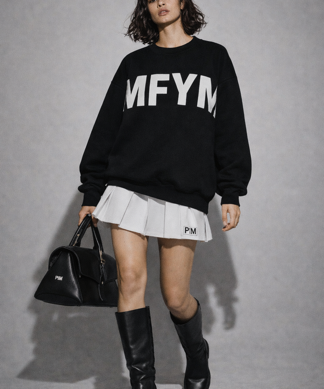 The P|M MFYM Statement Crewneck - Noir Edition