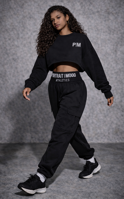The PM Noir Minimalist Sculpted Crop