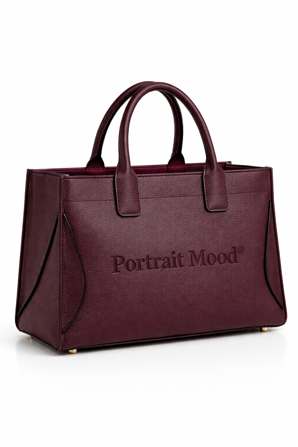 THE ÉGÉRIE No. 1 — LEATHER STRUCTURED ICON (BURGUNDY)