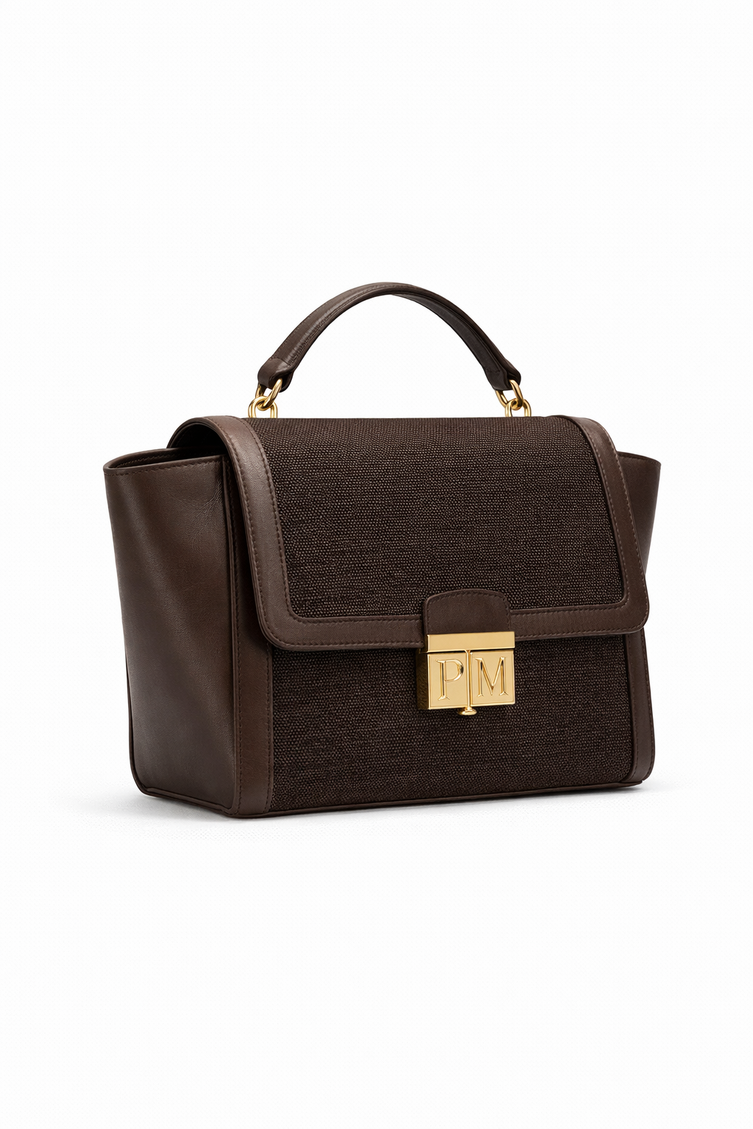 P|M GROUNDED Top Handle - Vintage Espresso Mixed-Media