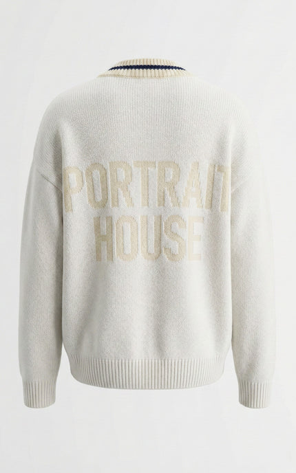 PORTRAIT HOUSE Varsity Knit – Ivory