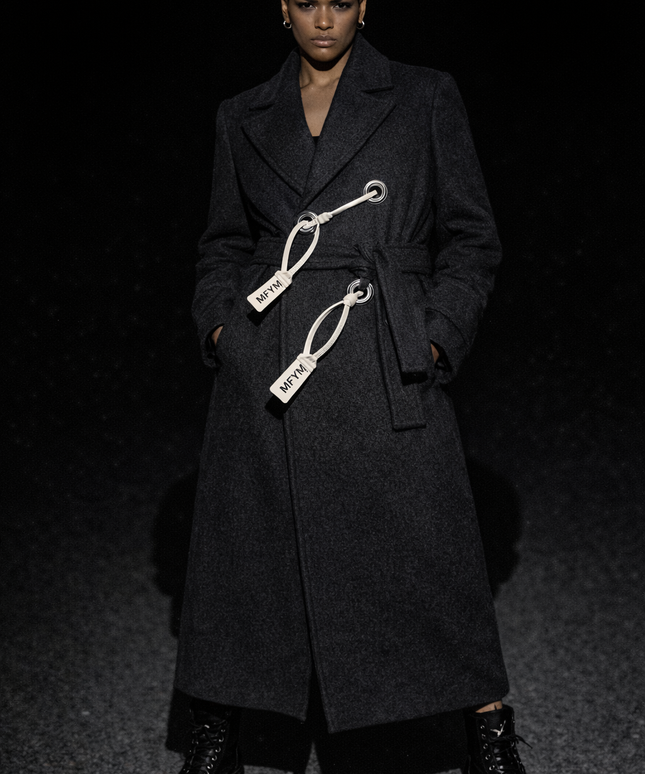 The P|M LOCKDOWN Industrial Wool Coat - Charcoal Edition
