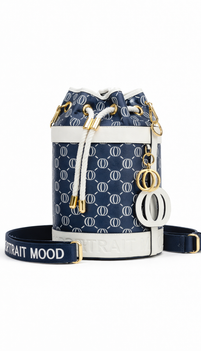 The P|M Regatta Cylinder Bucket - Navy & Blanc Edition