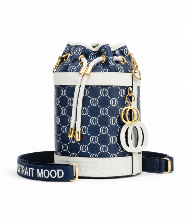 The P|M Regatta Cylinder Bucket - Navy & Blanc Edition