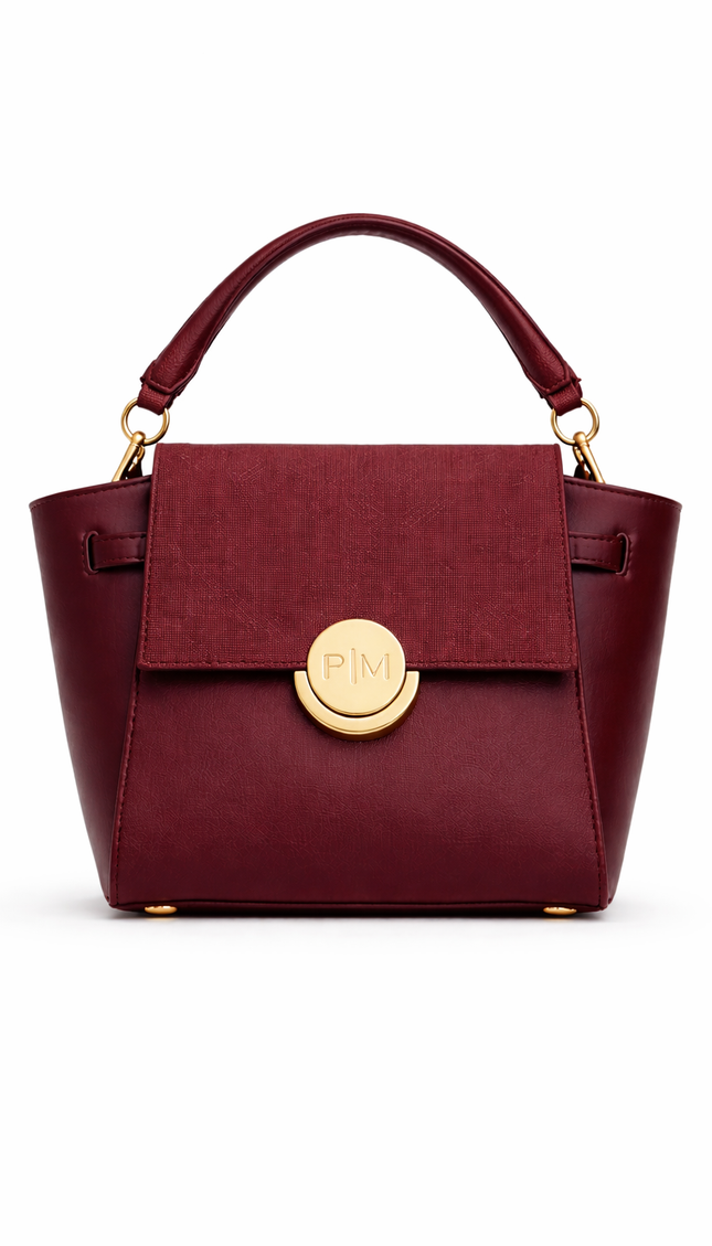 P|M SCANDAL Vintage Mahogany Mini Top Handle