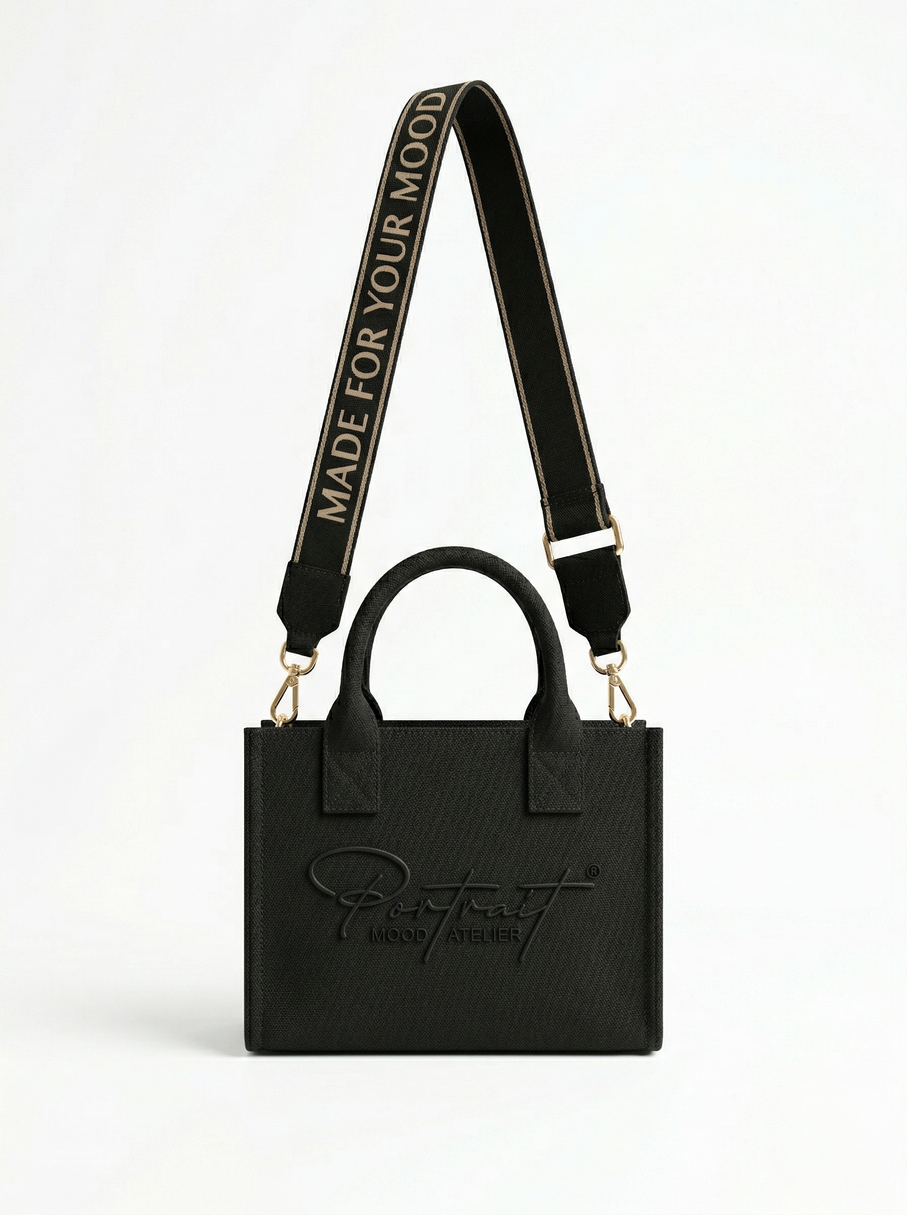 THE ÉGÉRIE No. 2 — CANVAS MINI ICON (NOIR TONAL)