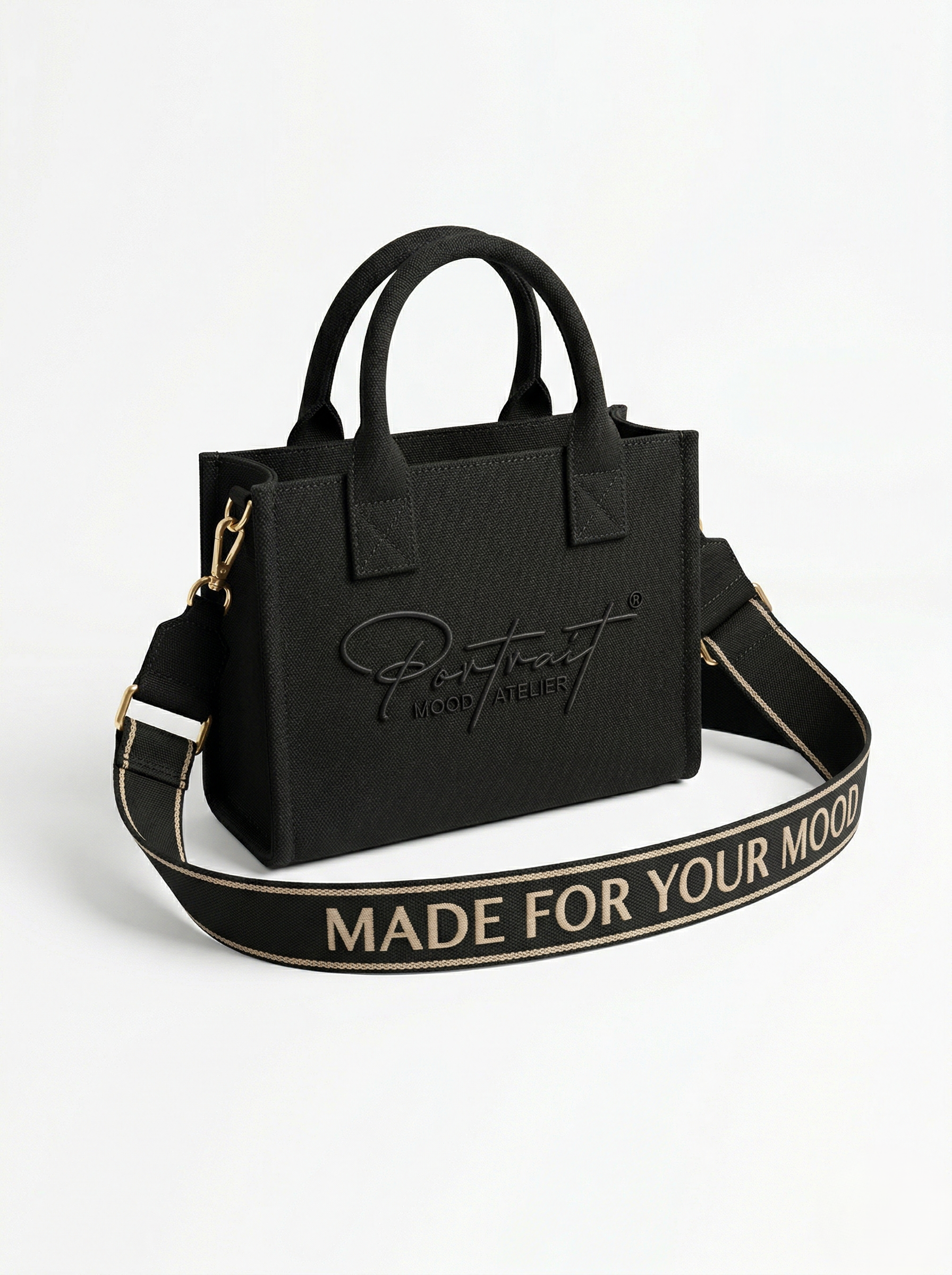 THE ÉGÉRIE No. 2 — CANVAS MINI ICON (NOIR TONAL)