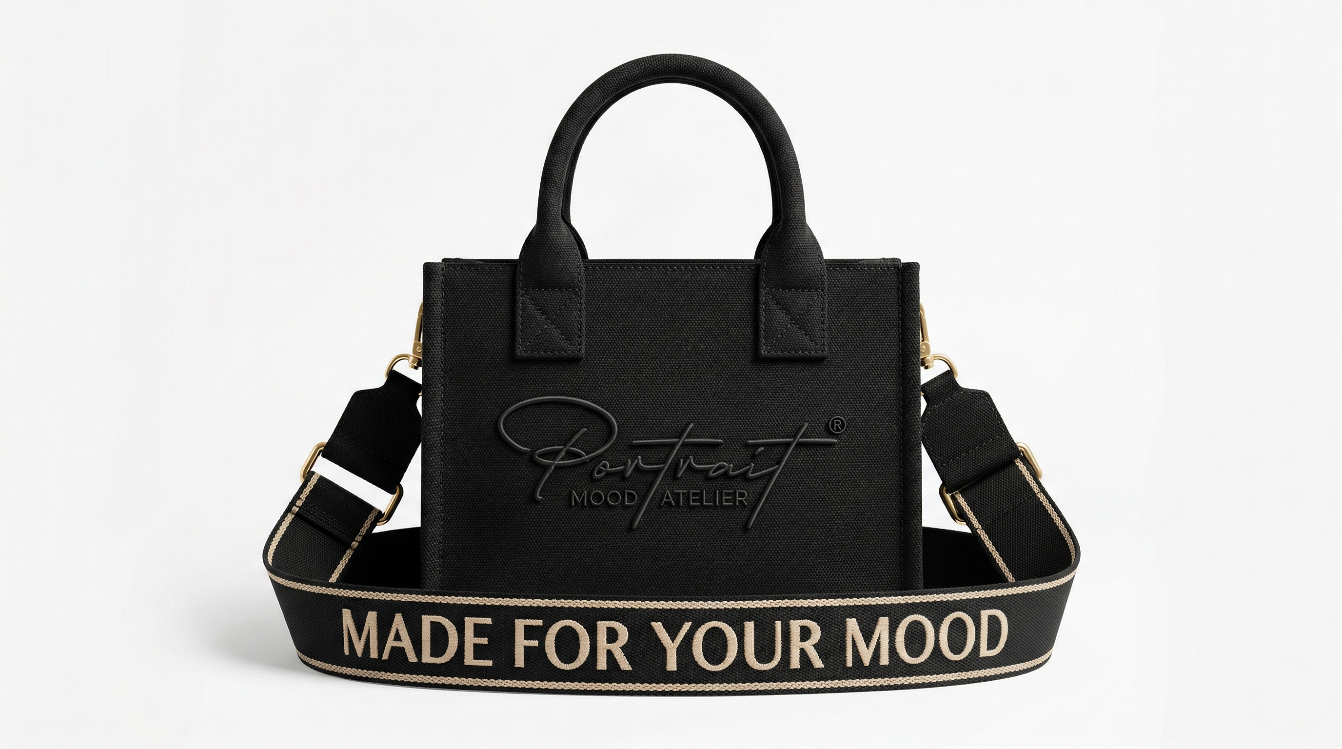 THE ÉGÉRIE No. 2 — CANVAS MINI ICON (NOIR TONAL)