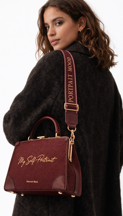 The P|M Aura Frame Top Handle - Bordeaux 'Self-Portrait' Edition