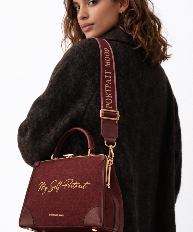 The P|M Aura Frame Top Handle - Bordeaux 'Self-Portrait' Edition