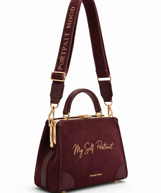 The P|M Aura Frame Top Handle - Bordeaux 'Self-Portrait' Edition