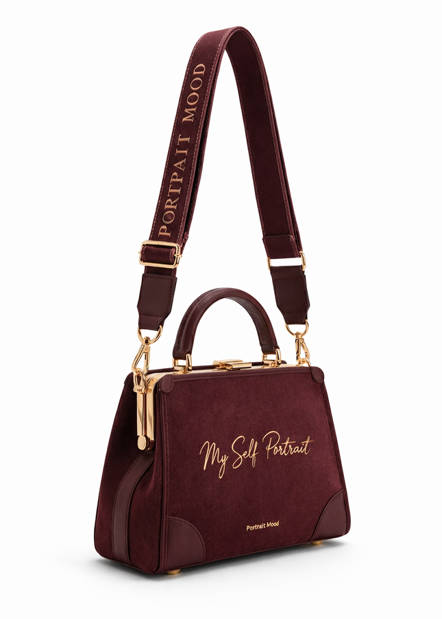 The P|M Aura Frame Top Handle - Bordeaux 'Self-Portrait' Edition