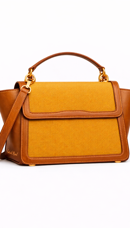 P|M RADIANCE Top Handle - Ochre & Cognac Minimalist Edition