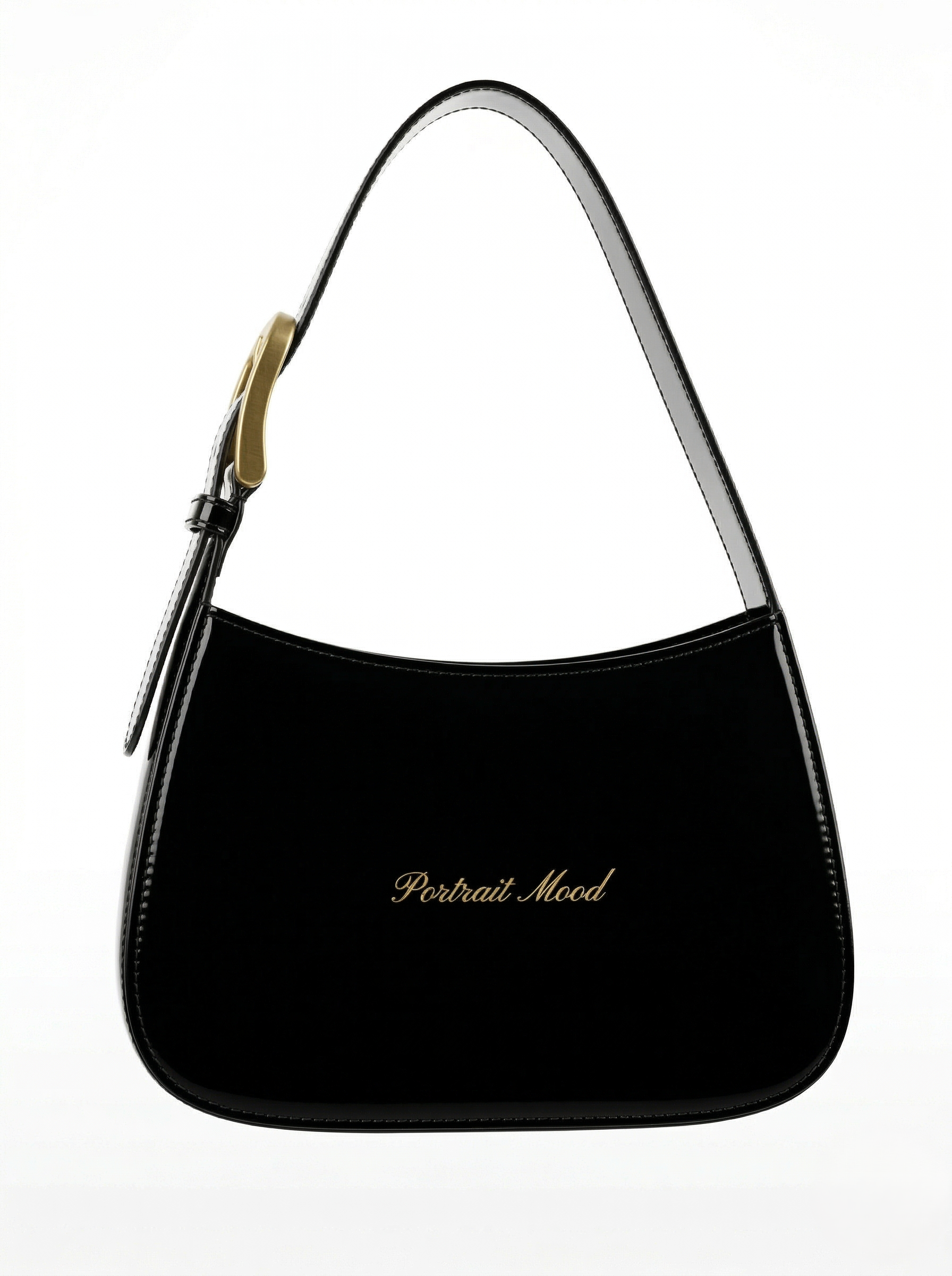 The P|M Caprice Hobo — Noir Patent Edition