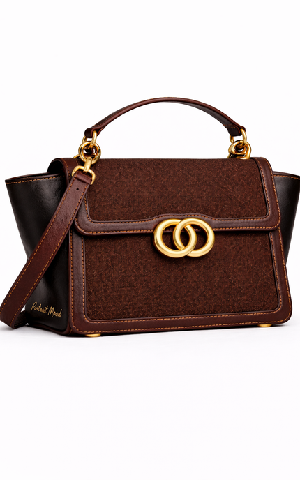 P|M GROUNDED Top Handle - Espresso & Noir Artisan Edition