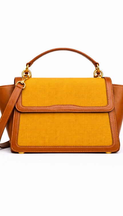 P|M RADIANCE Top Handle - Ochre & Cognac Minimalist Edition