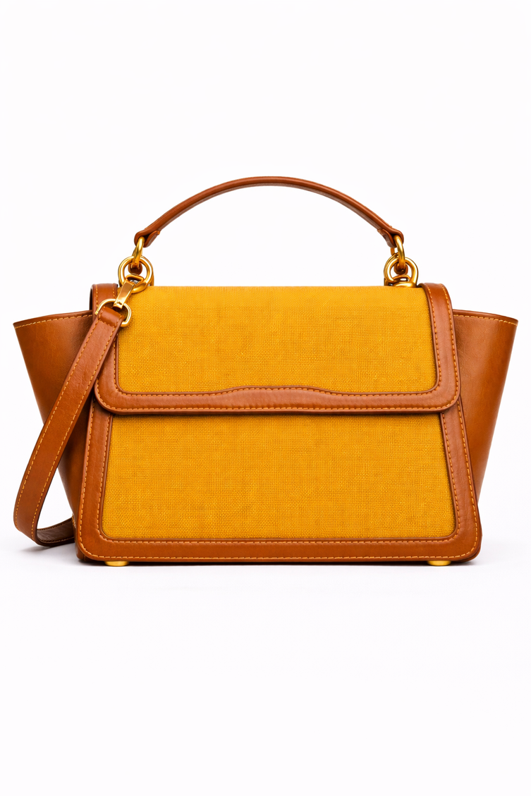 P|M RADIANCE Top Handle - Ochre & Cognac Minimalist Edition
