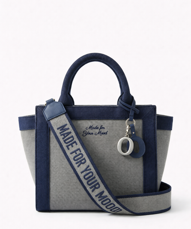 The P|M Union Two-Tone City Tote - Grey & Navy Edition