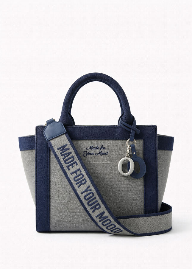 The P|M Union Two-Tone City Tote - Grey & Navy Edition