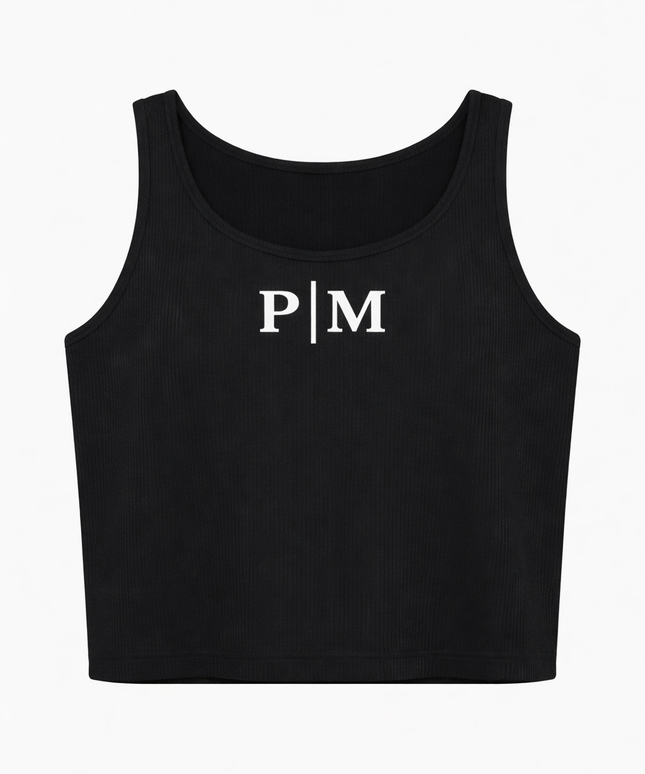 The P|M Foundation Ribbed Tank - Noir Edition