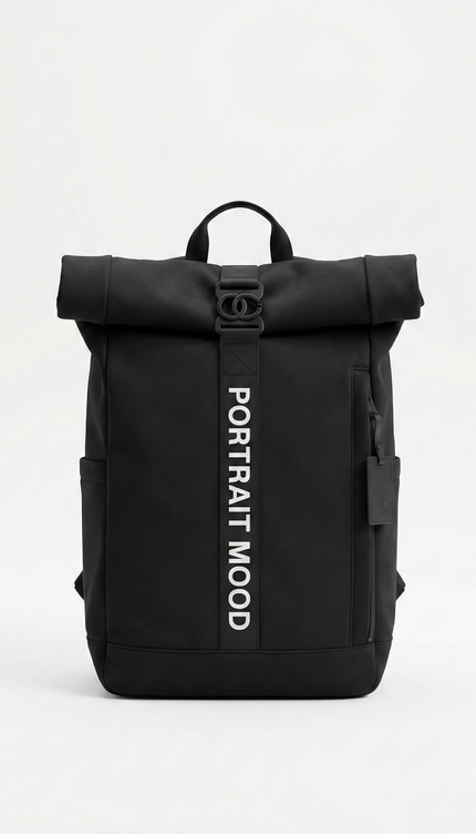 The P|M Mission Roll-Top Backpack - Noir Edition