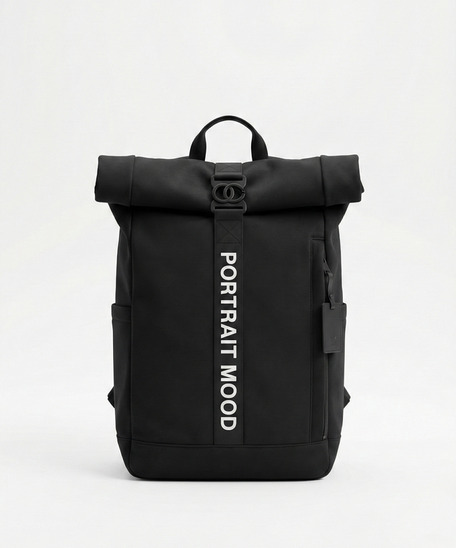 The P|M Mission Roll-Top Backpack - Noir Edition