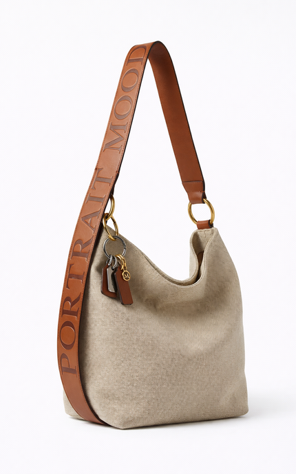 The P|M Nomad Signature Strap Hobo - Sand & Cognac Edition