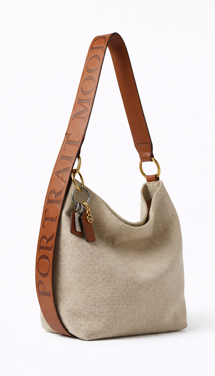 The P|M Nomad Signature Strap Hobo - Sand & Cognac Edition