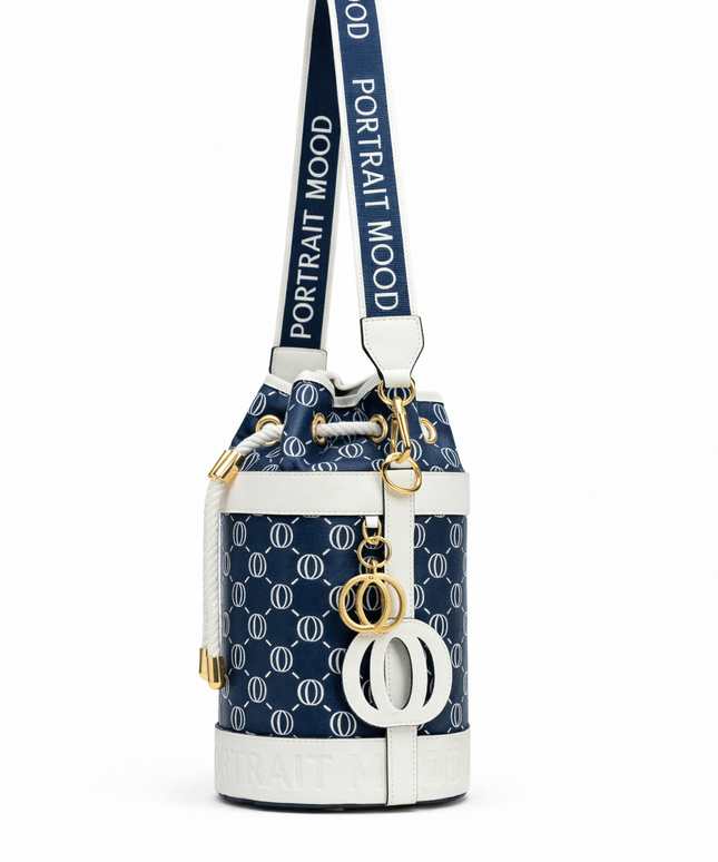 The P|M Regatta Cylinder Bucket - Navy & Blanc Edition