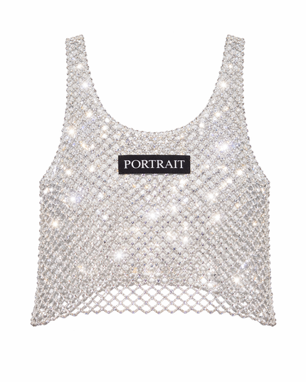 The P|M Prism Crystal Mesh Tank - Silver Edition