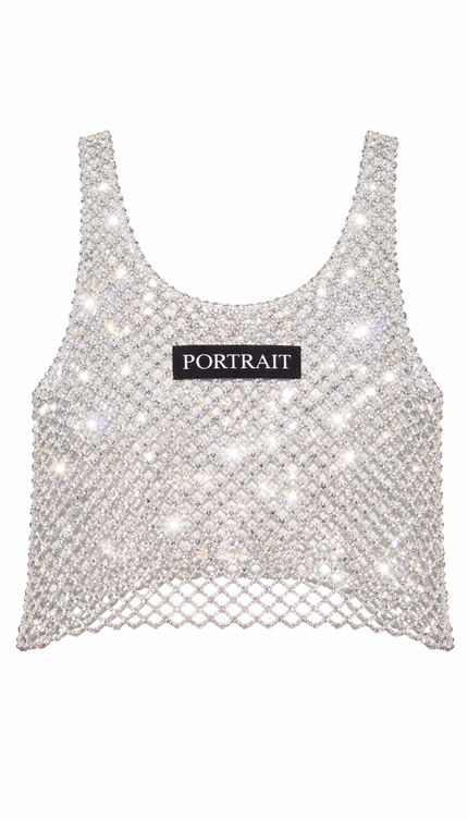 The P|M Prism Crystal Mesh Tank - Silver Edition