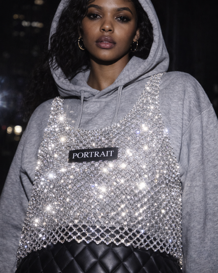 The P|M Prism Crystal Mesh Tank - Silver Edition
