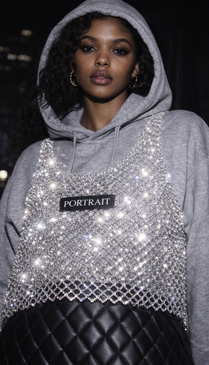 The P|M Prism Crystal Mesh Tank - Silver Edition