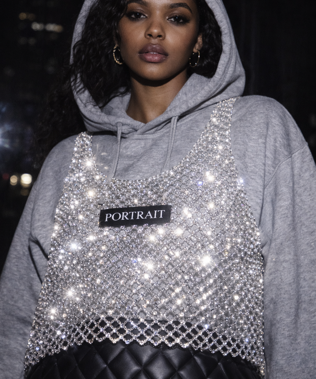 The P|M Prism Crystal Mesh Tank - Silver Edition