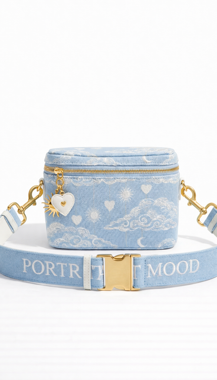 The P|M Orbit Vanity Crossbody - Céleste Toile Edition