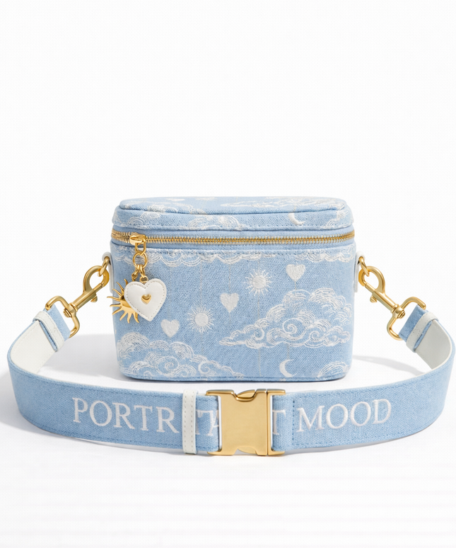 The P|M Orbit Vanity Crossbody - Céleste Toile Edition