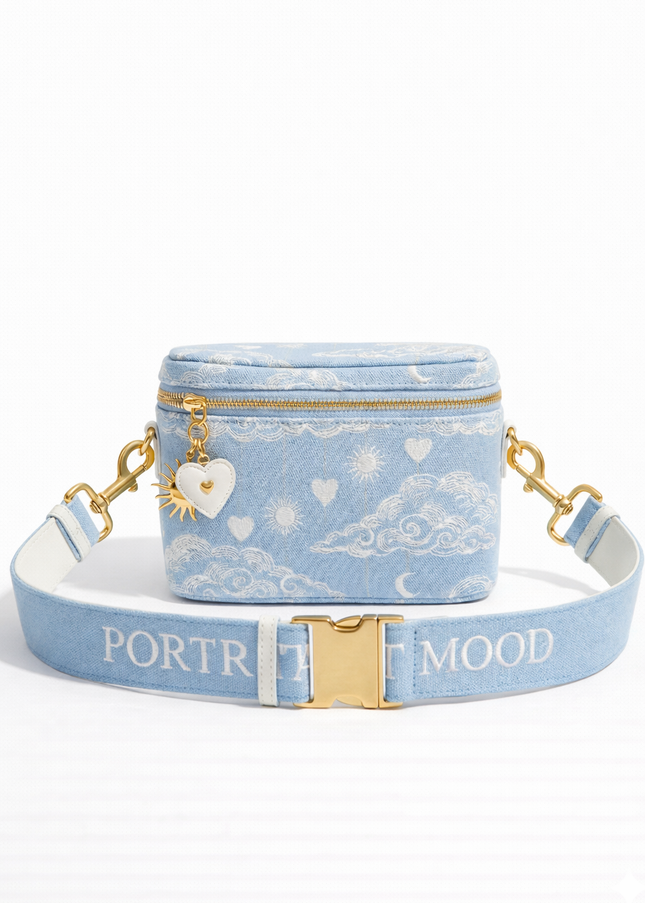 The P|M Orbit Vanity Crossbody - Céleste Toile Edition