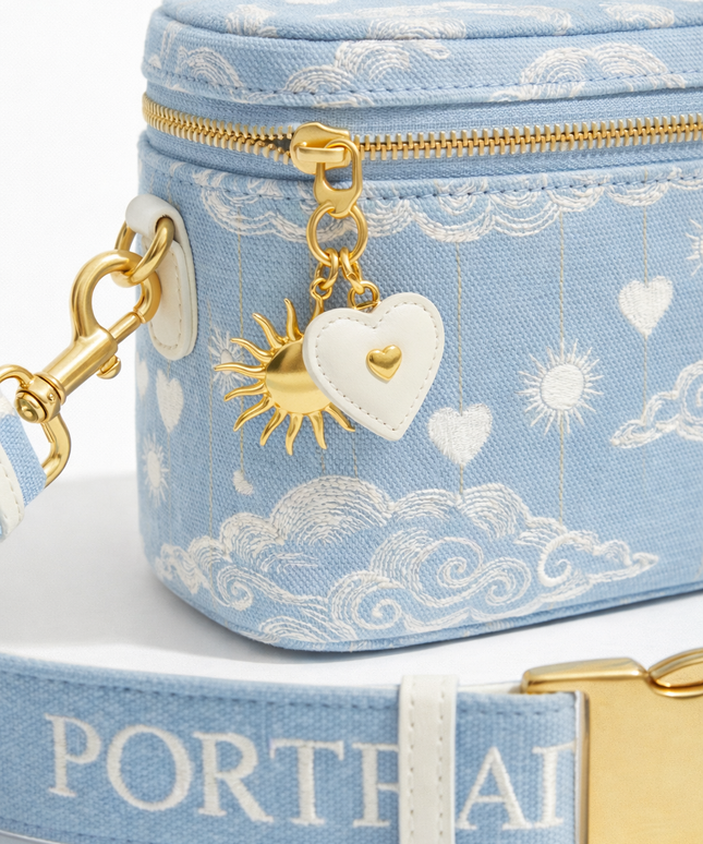 The P|M Orbit Vanity Crossbody - Céleste Toile Edition