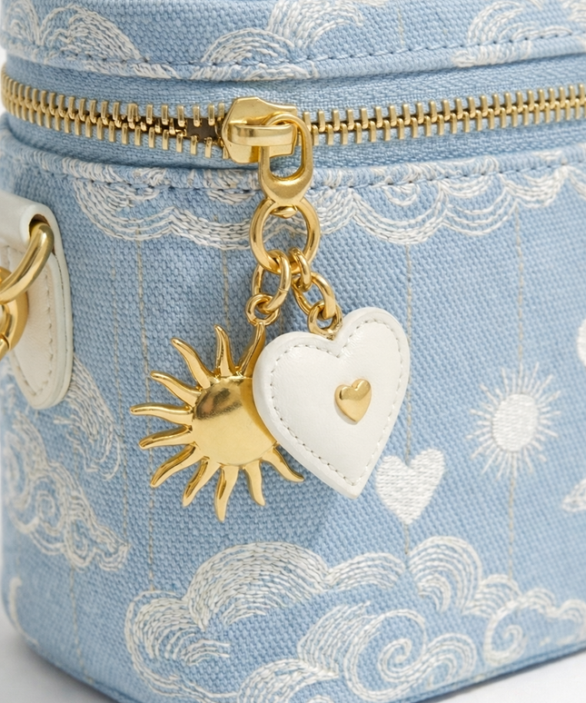 The P|M Orbit Vanity Crossbody - Céleste Toile Edition