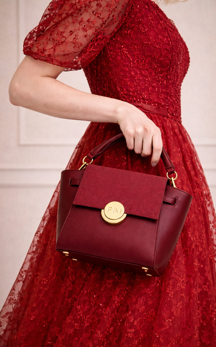 P|M SCANDAL Vintage Mahogany Mini Top Handle